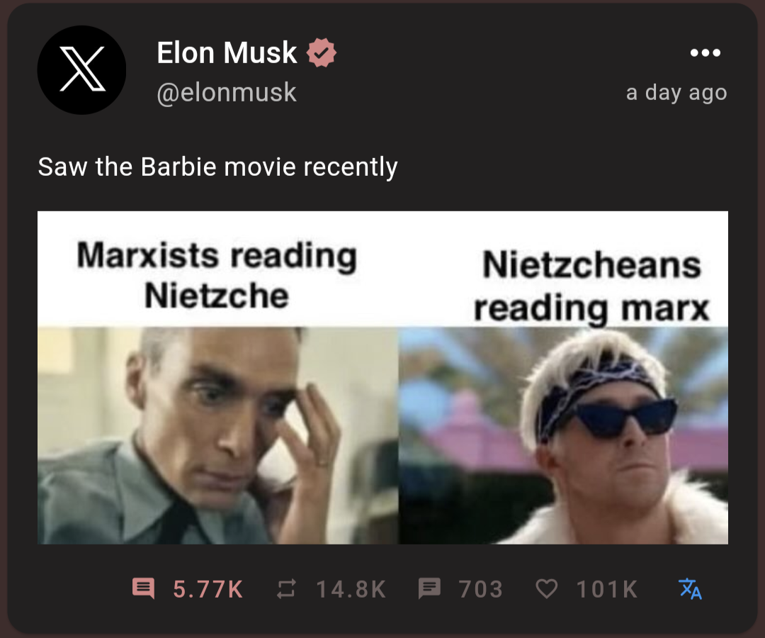 Elon Musk reads theory??!