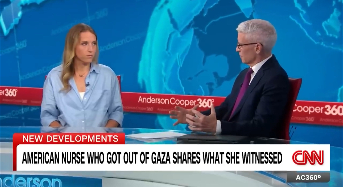 Anderson Cooper Fired From CNN After Interviewing American Nurse Who Worked In Gaza