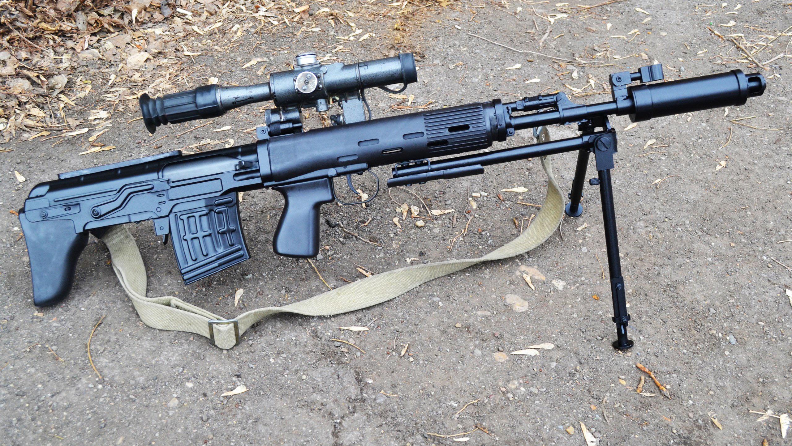 Russian Dragunov SVU bullpup sniper rifle