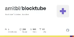 GitHub - amitbl/blocktube: YouTube™ content blocker