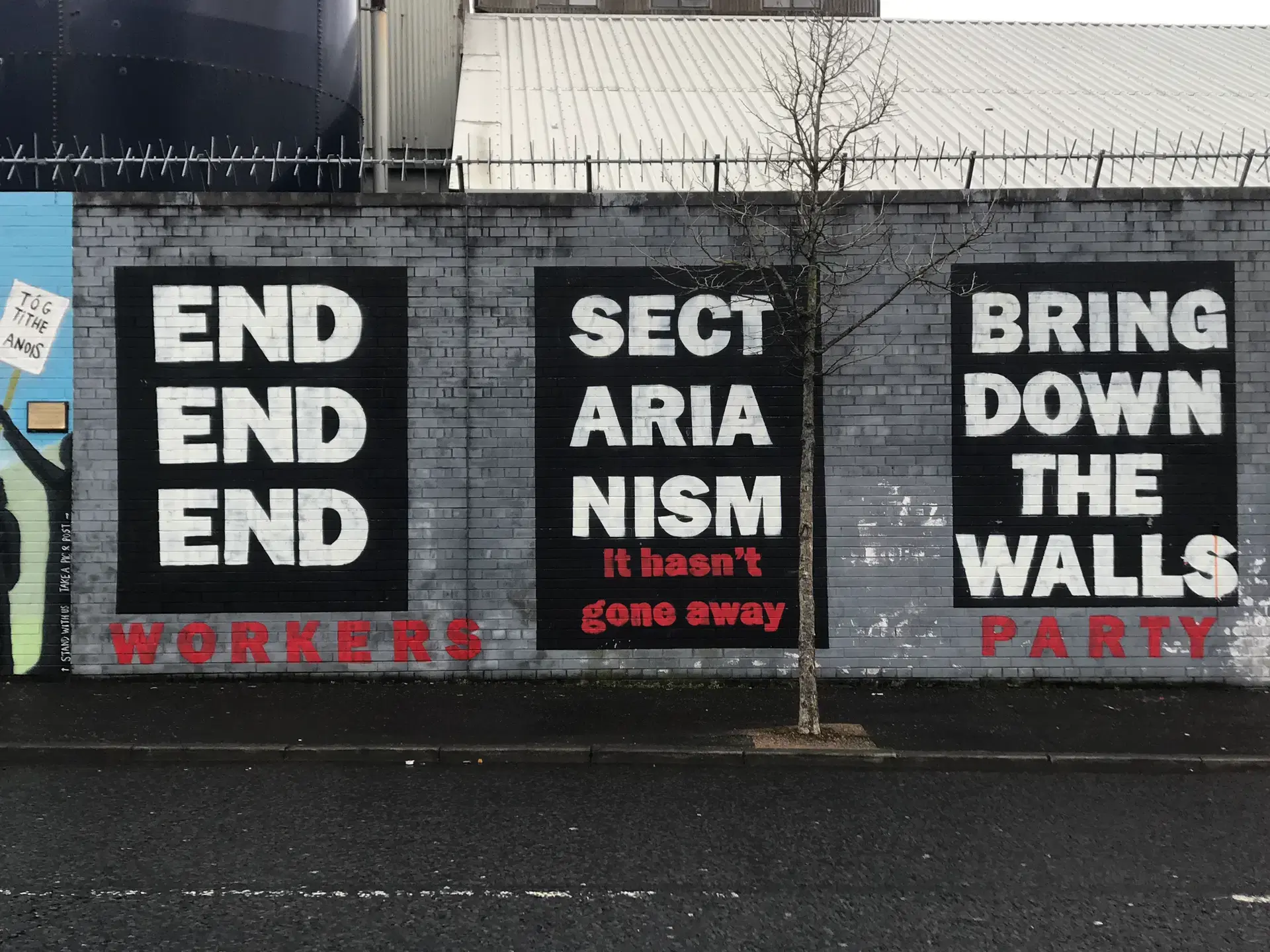 A wall in Northern Ireland