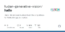 GitHub - fudan-generative-vision/hallo: Hallo: Hierarchical Audio-Driven Visual Synthesis for Portrait Image Animation