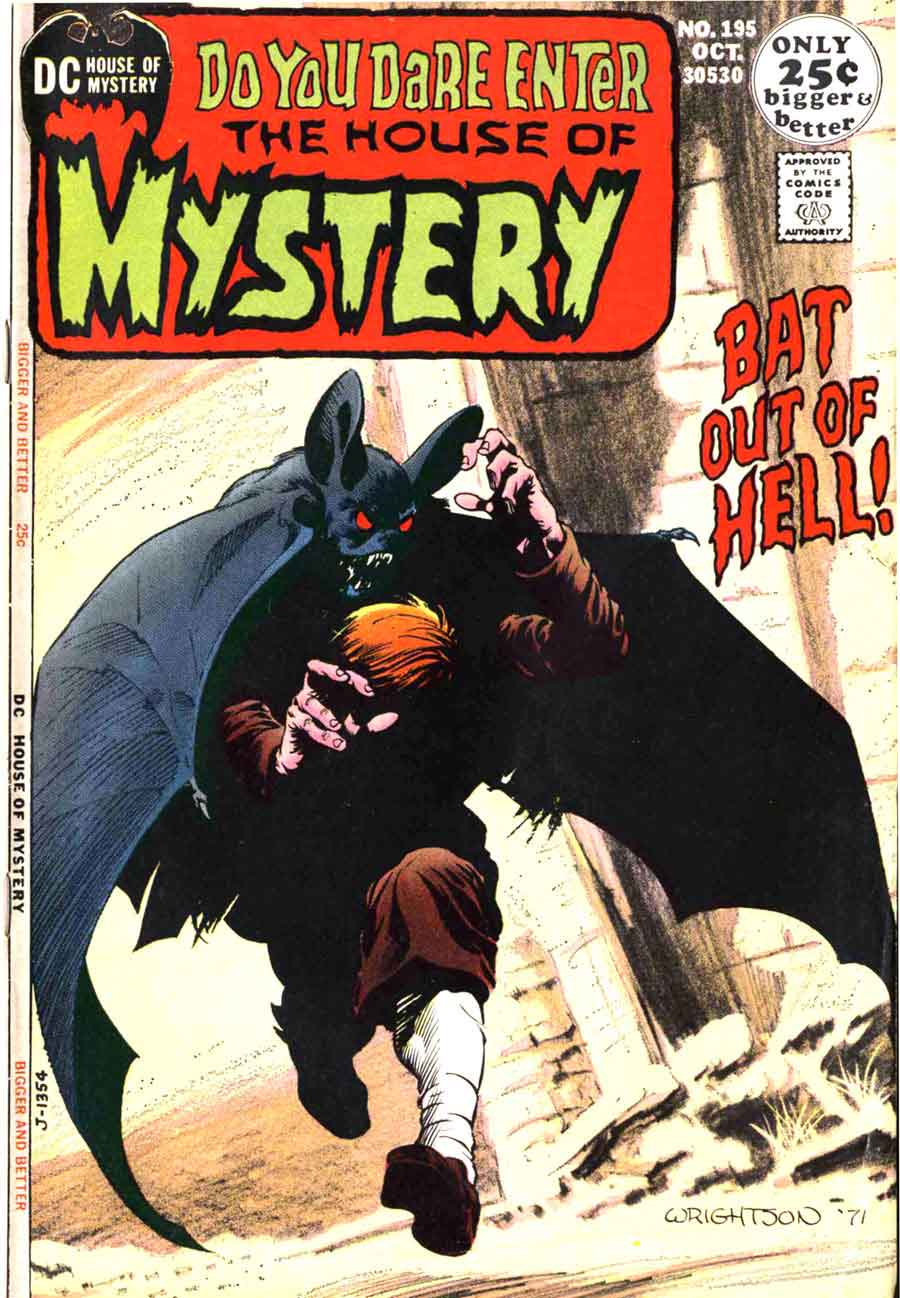 Bernie Wrightson - Cover for House of Mystery issue 195, 1971