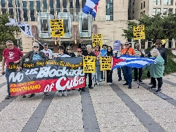 Cuba supporters demand U.S. vote at UN to end blockade of Cuba