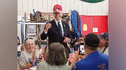 Biden wears 'Trump 2024' hat at Pennsylvania fire station to promote unity