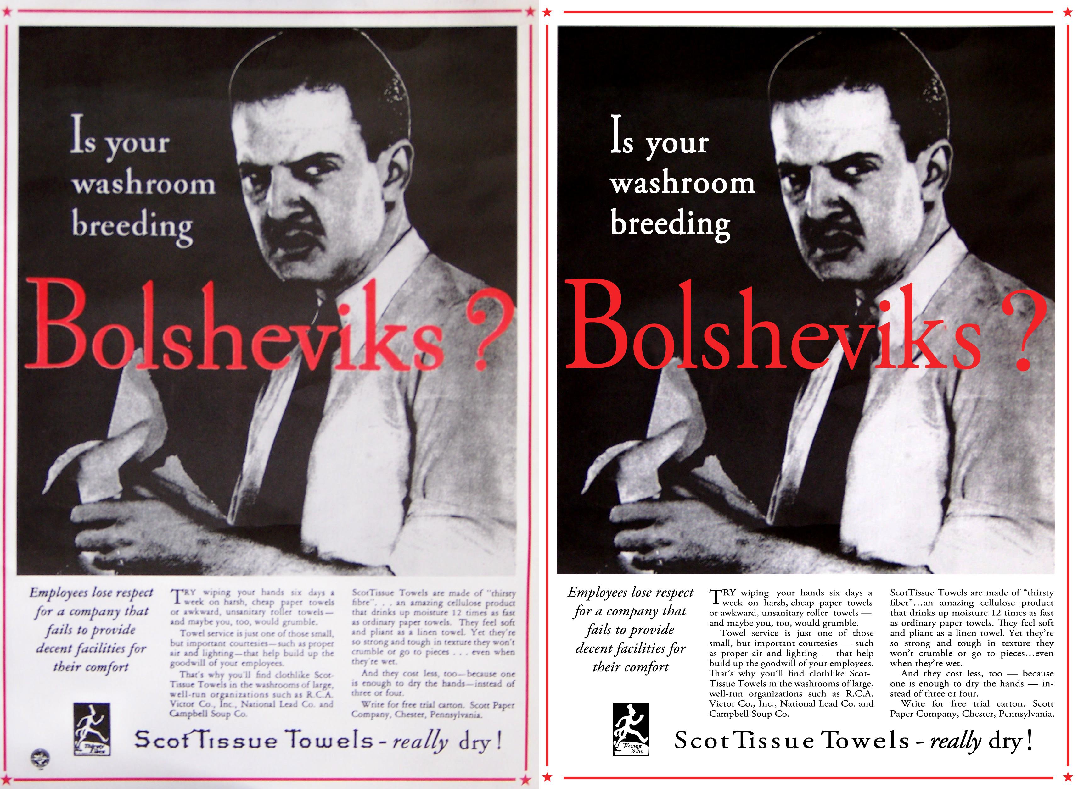 Is your washroom breeding Bolsheviks?