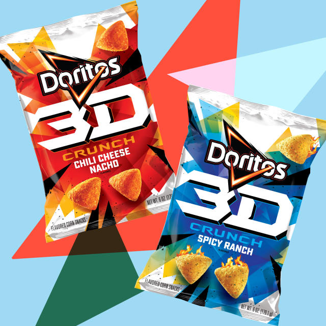 This is what Doritos graphics used to look like but not any more because woke