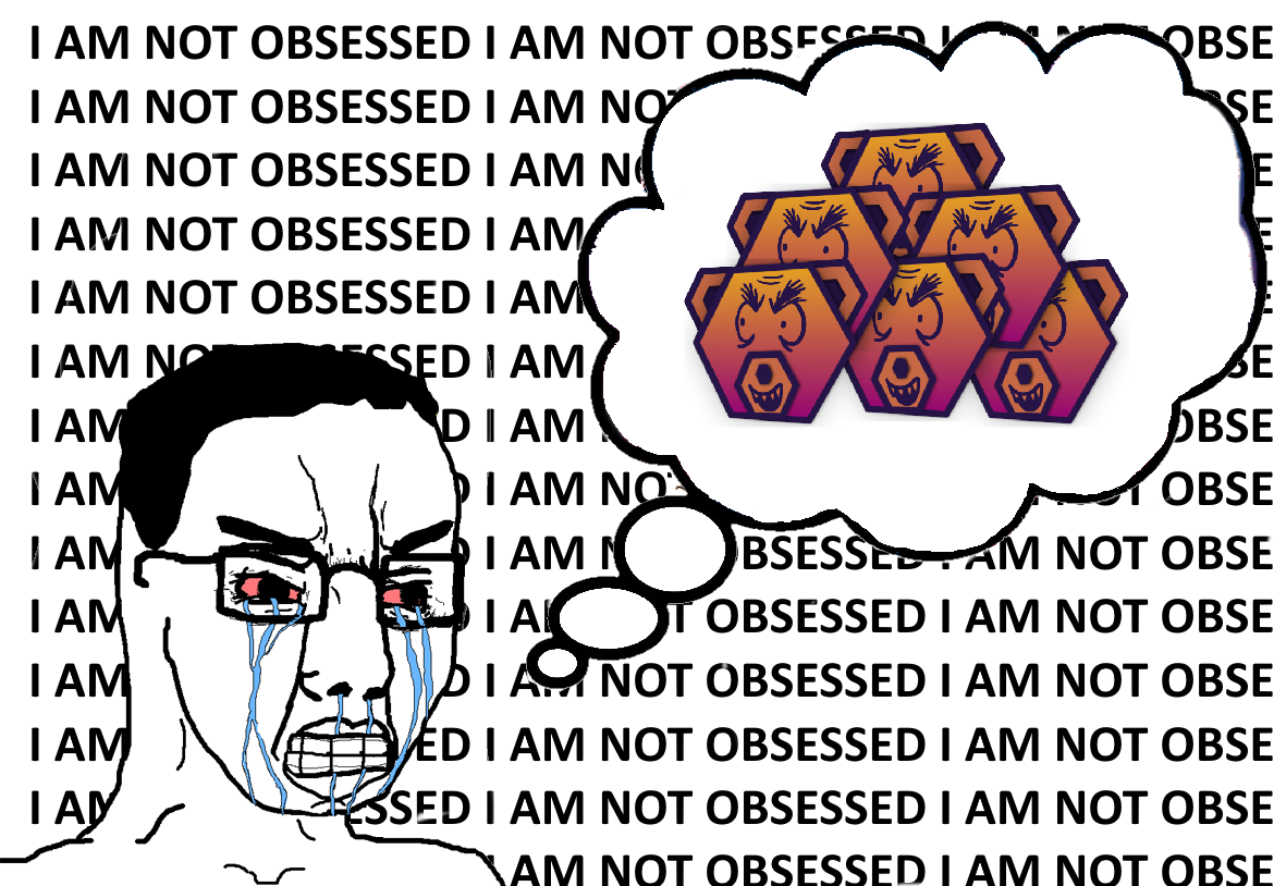 crying angry chudjak repeatedly saying "I AM NOT OBSESSED" while thinking about le evil hexbear redfash sickos