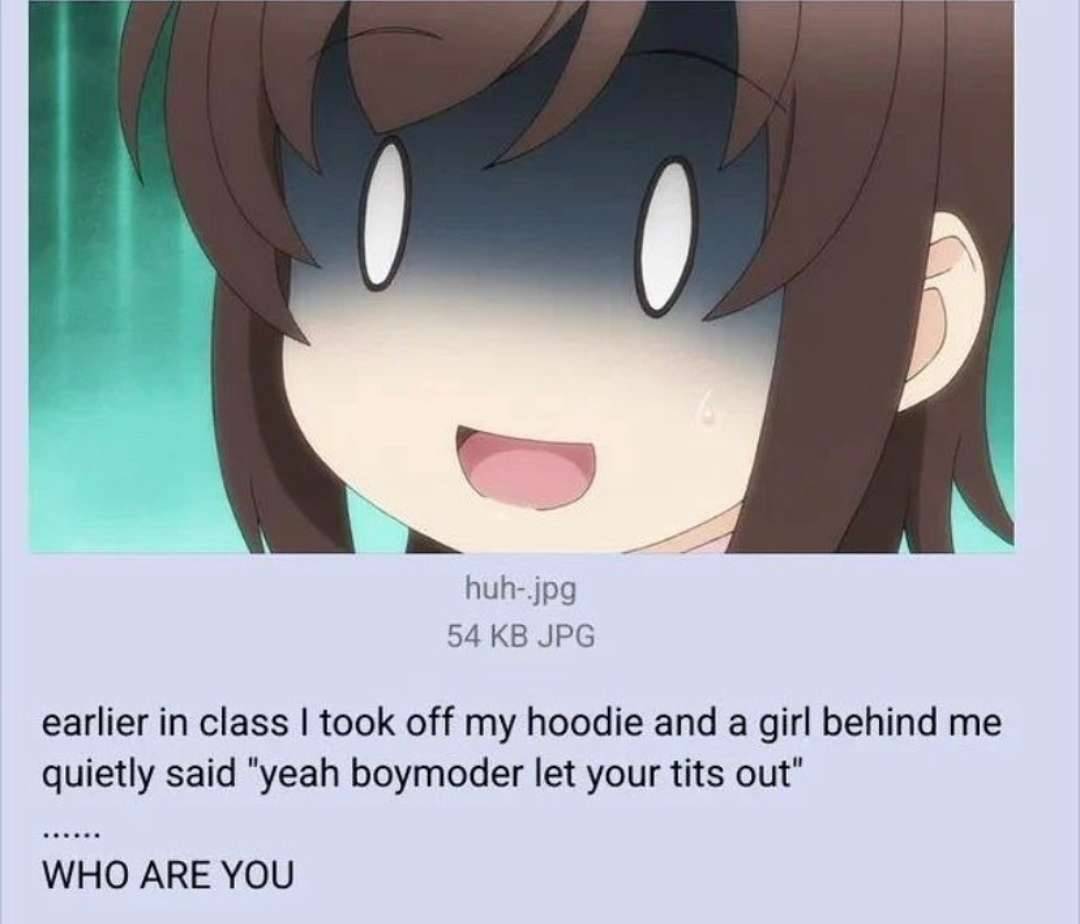 i think about this whenever i take off my hoodie