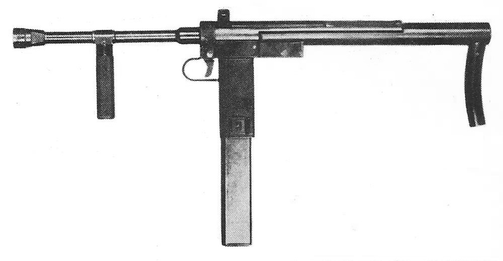 Cook prototype submachine gun, designed in 1950