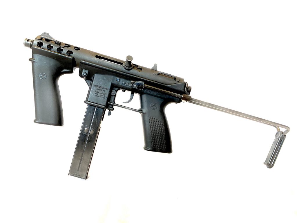 Interdynamic MP-9 (predecessor of the TEC-9), with stock & foregrip