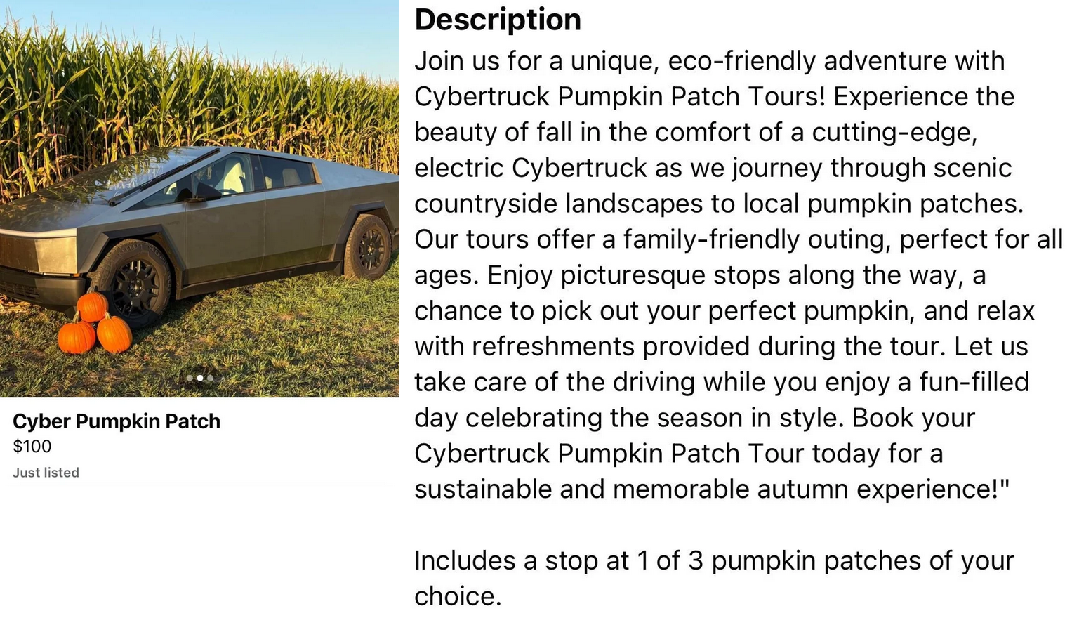 Cyberwagon: a sustainable twist on an autumn tradition