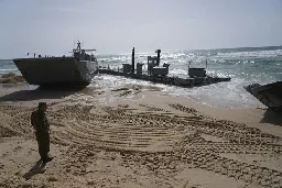 US Soldiers Were Stuck in Beached Boats Along Gaza After Storms Broke Apart Aid Pier