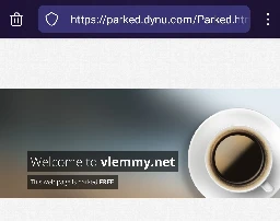 Has vlemmy.net lost its domain name? - Lemmy