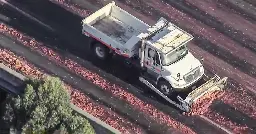 "Meat spill" forces 4-hour closure of I-880 northbound lanes in Oakland