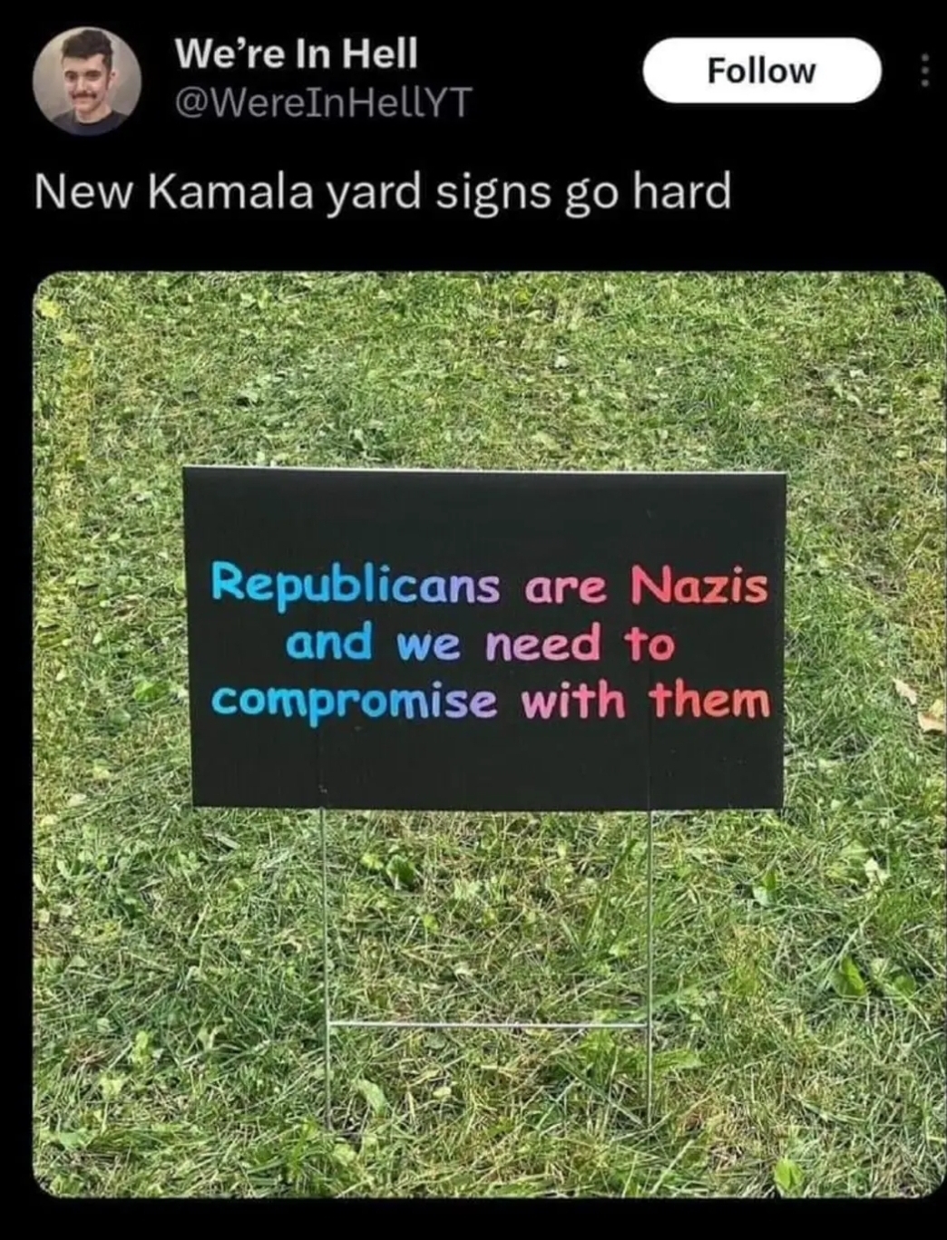 New Kamala yard sign goes so hard