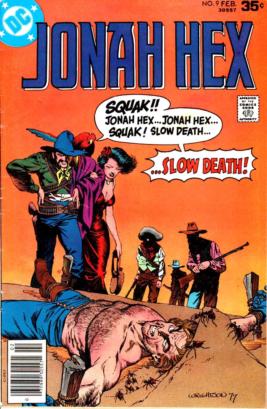 Bernie Wrightson - Cover for Jonah Hex Issue 9, 1978