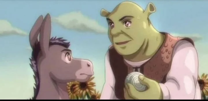 shrek animeme with layers