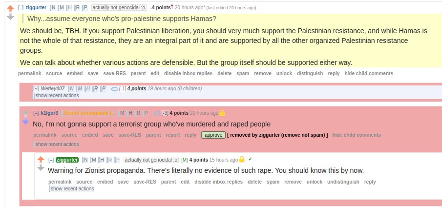 No, I'm not gonna support a terrorist group who've murdered and raped people