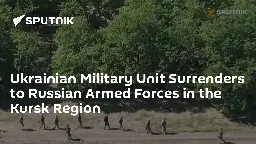 Ukrainian Military Unit Surrenders to Russian Armed Forces in the Kursk Region