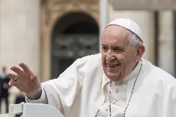 Pope Francis says trans people can be baptised, act as godparents