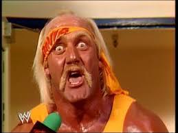 Hulk hogan making a strange face