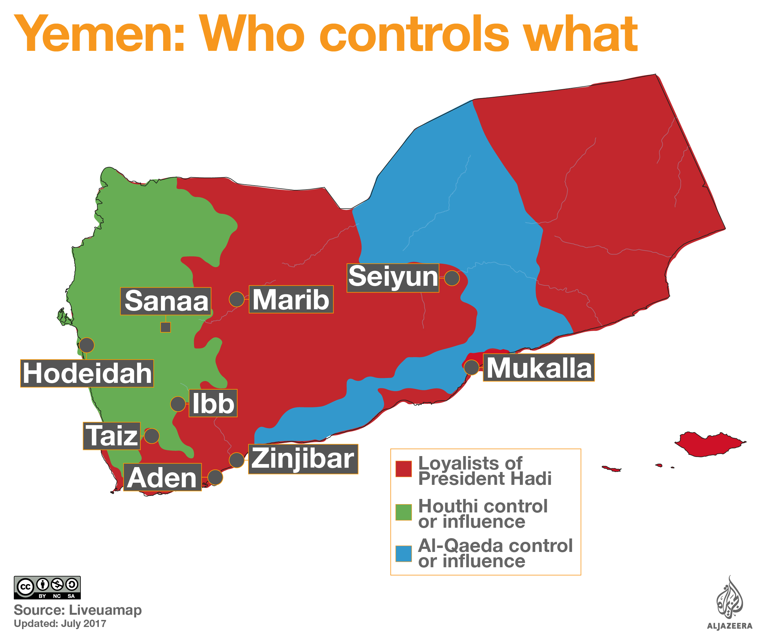 2017 yemen war map ansar allah in the east most populated area