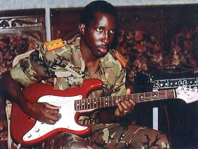 Not sure if this is common knowledge around here but Sankara played guitar in a jazz band